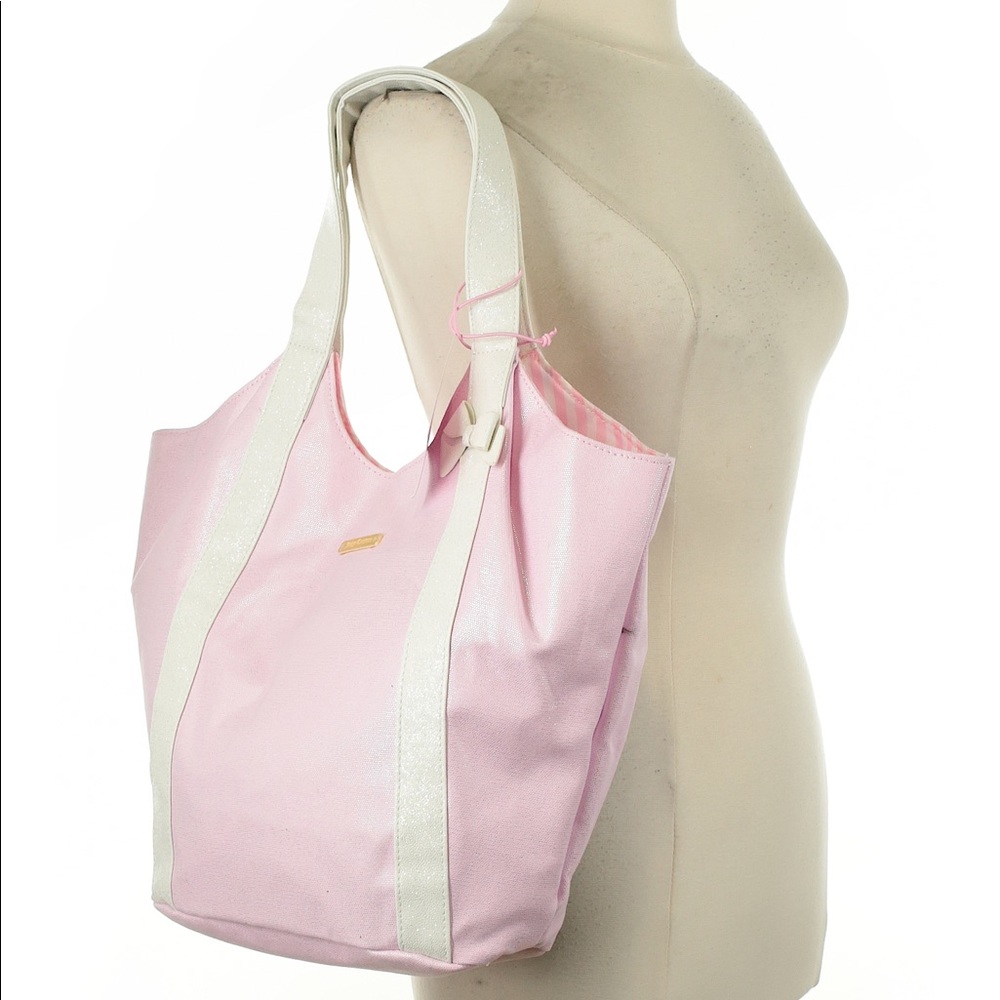Juicy Couture Pink Canvas Tote Bag